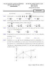 Đề thi thử Toán THPTQG tháng 6/2018 trường THPT Trần Phú – Vĩnh Phúc